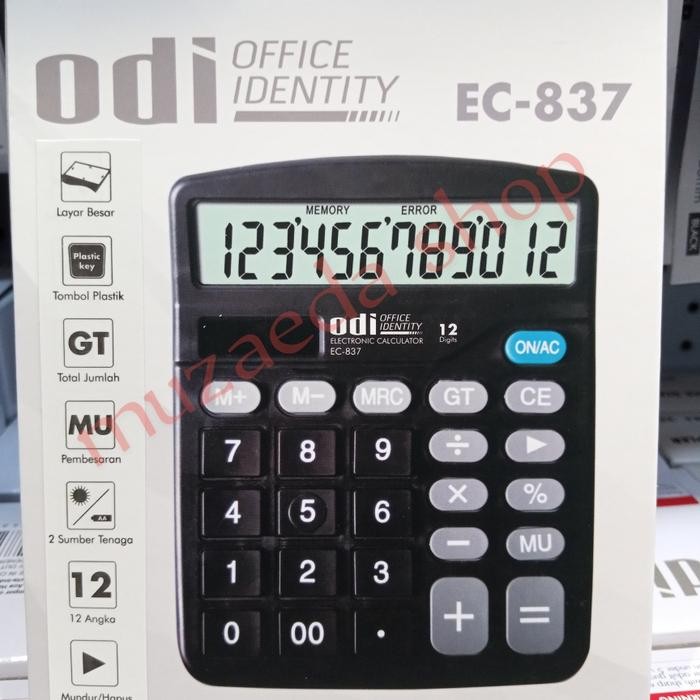

KALKUKATOR CALCULATOR 12 DIGIT ODI DUAL POWER