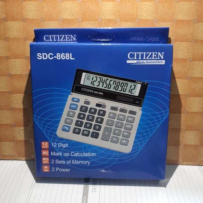 

CITIZEN KALKULATOR SDC-868L 12 DIGIT