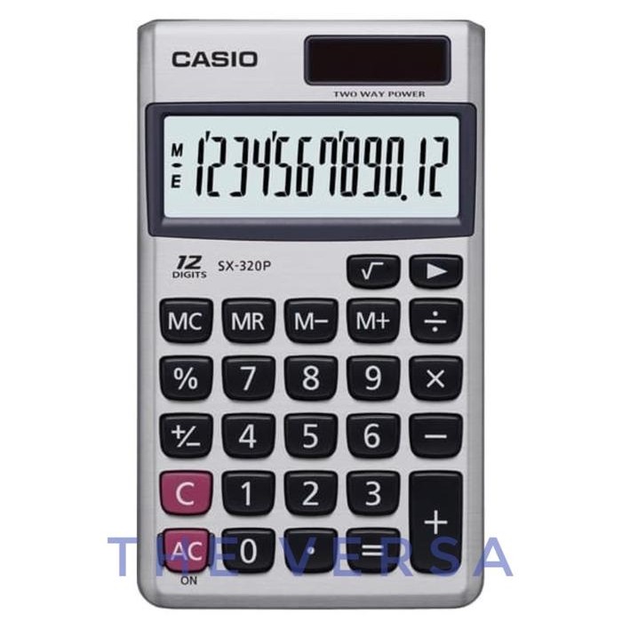 

CASIO CALCULATOR SX-320P 12 DIGITS KALKULATOR SAKU POCKET SX 320 P