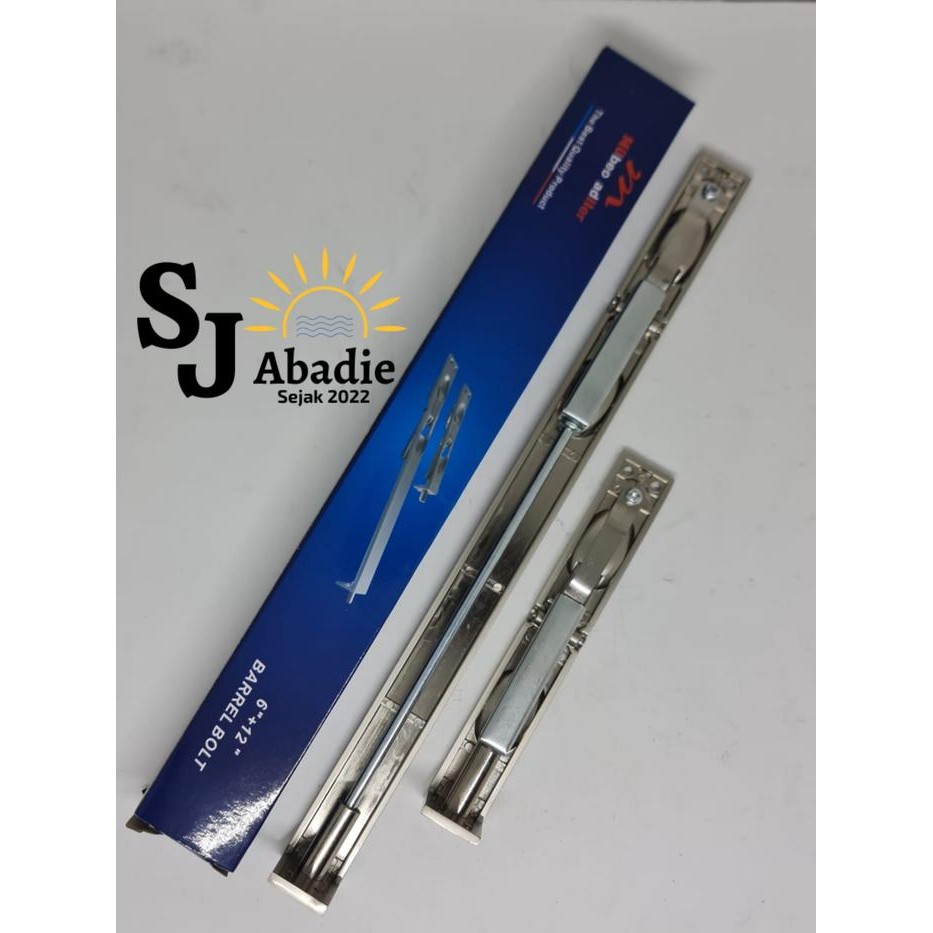 (1 SET) Grendel Tanam Pintu Kupu Tarung FlushlBolt MULLER Aluminium