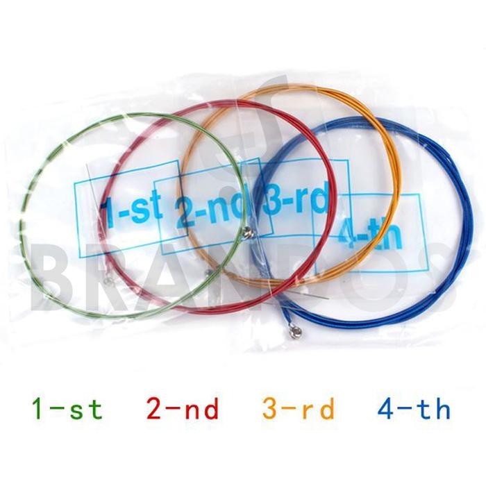 Senar Gitar Bass Elektrik Warna Warni/Colourful Alice A609C (4 Senar)