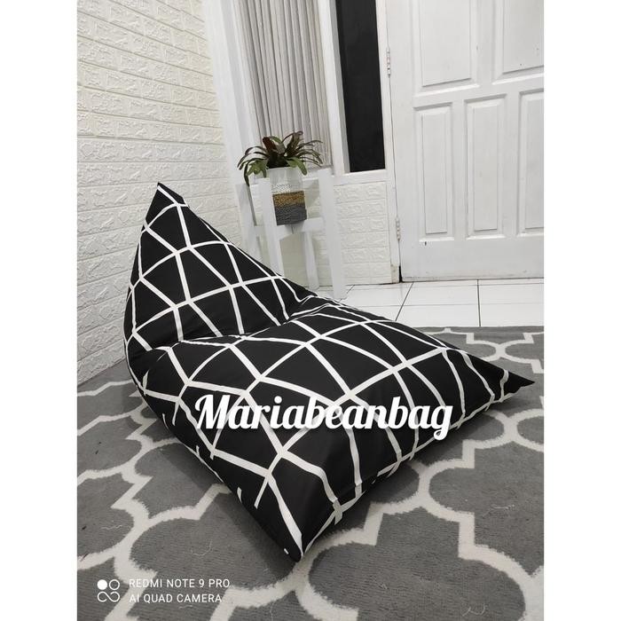 Bantal Cafe Bean Bag Jumbo Dewasa Segitiga Bantal Santai Bean Bag