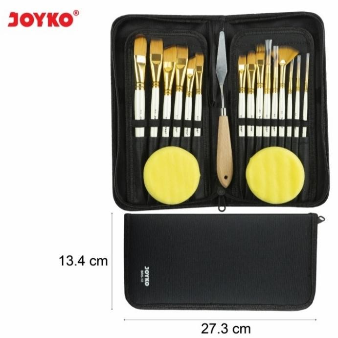 

Joyko Brush Full Set Scalpel Sponge / Set Kuas Lukis Lengkap Brs-12]