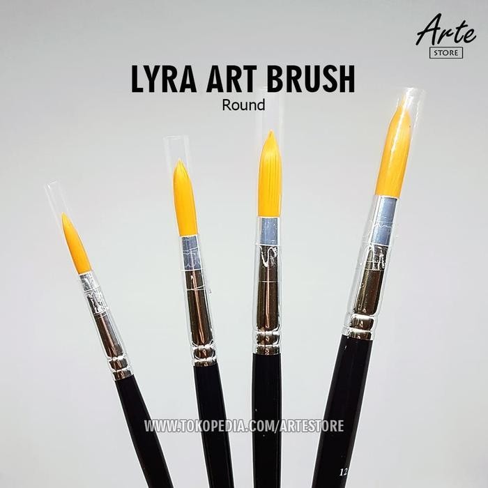 

Kuas Lukis Lyra Bulat Set Isi 12 Pcs