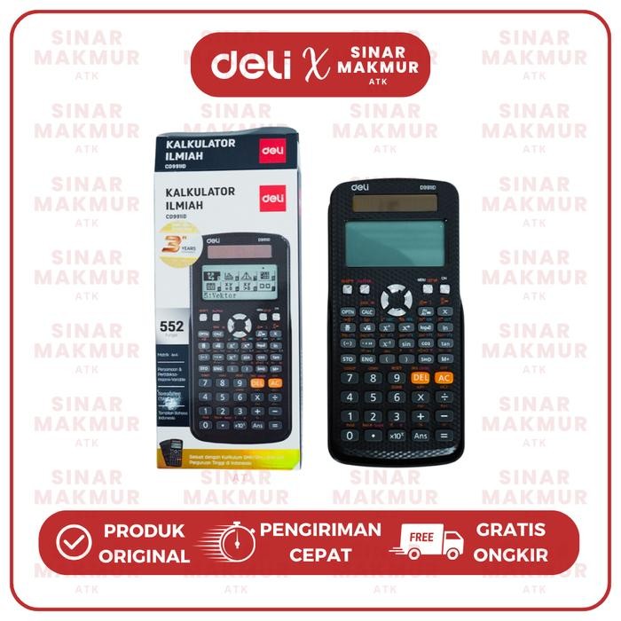 

Scientific Calculator/Kalkulator Ilmiah 552 Fungsi Deli Cd991Id (Pcs)