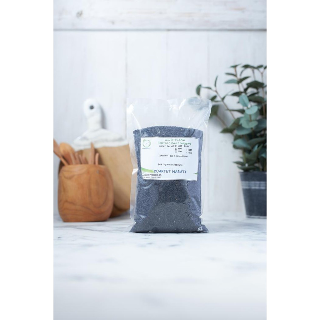 

3YC3 500Gr Roasted Wijen Hitam - Black Sesame Seed - Premium - Sangrai