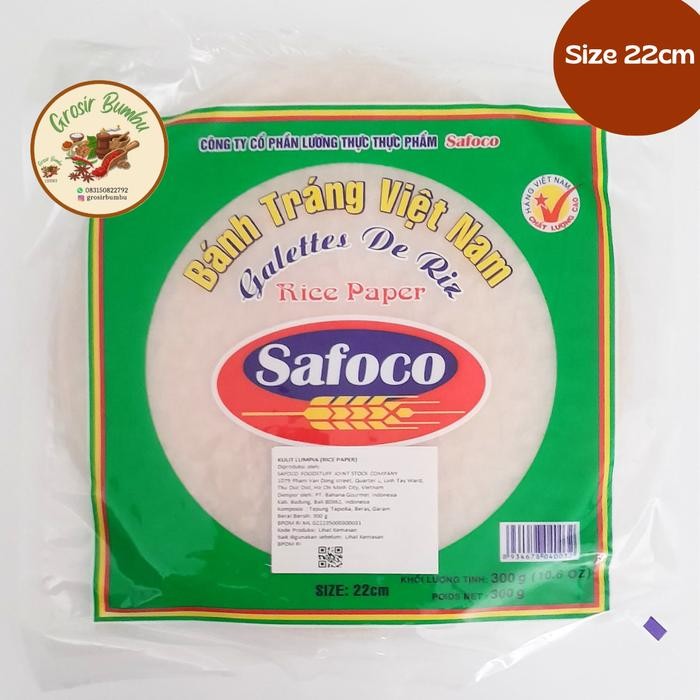 

3YC3 Rice Paper Of Vietnam Size 22Cm / Kulit Lumpia Berat Bersih