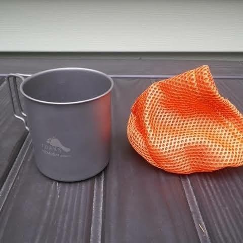 Nesting titanium TOAKS 450 ML TITANIUM MUG Original produk Snow Peak