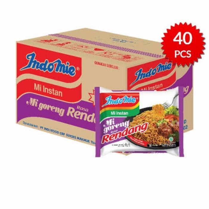 

H48Y Indomie Goreng Rendang 1 Dus Isi 40 Bungkus / Mie Instan Siap Saji