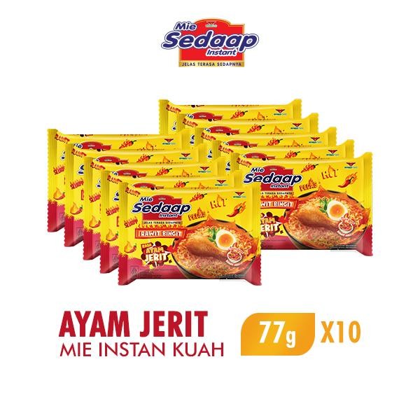 

H48Y Sedaap Mie Instan Ayam Jerit 77 Gr X 10 Pcs