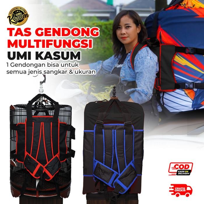 TAS GENDONG SANGKAR BURUNG MURAI LOVEBIRD KOTAK MULTIFUNGSI UMI KASUM ORIGINAL QUALITY