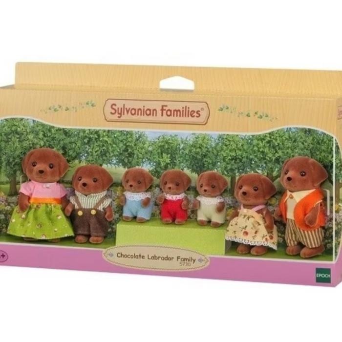 Sylvanian Families Chocolate Labrador Family Original Sale