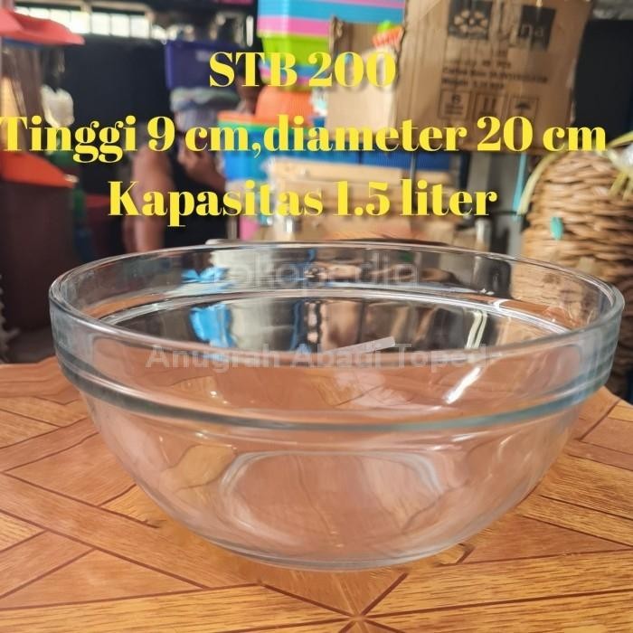 mangkok kaca besar mangkok saji kedaung 20 cm 25 cm
