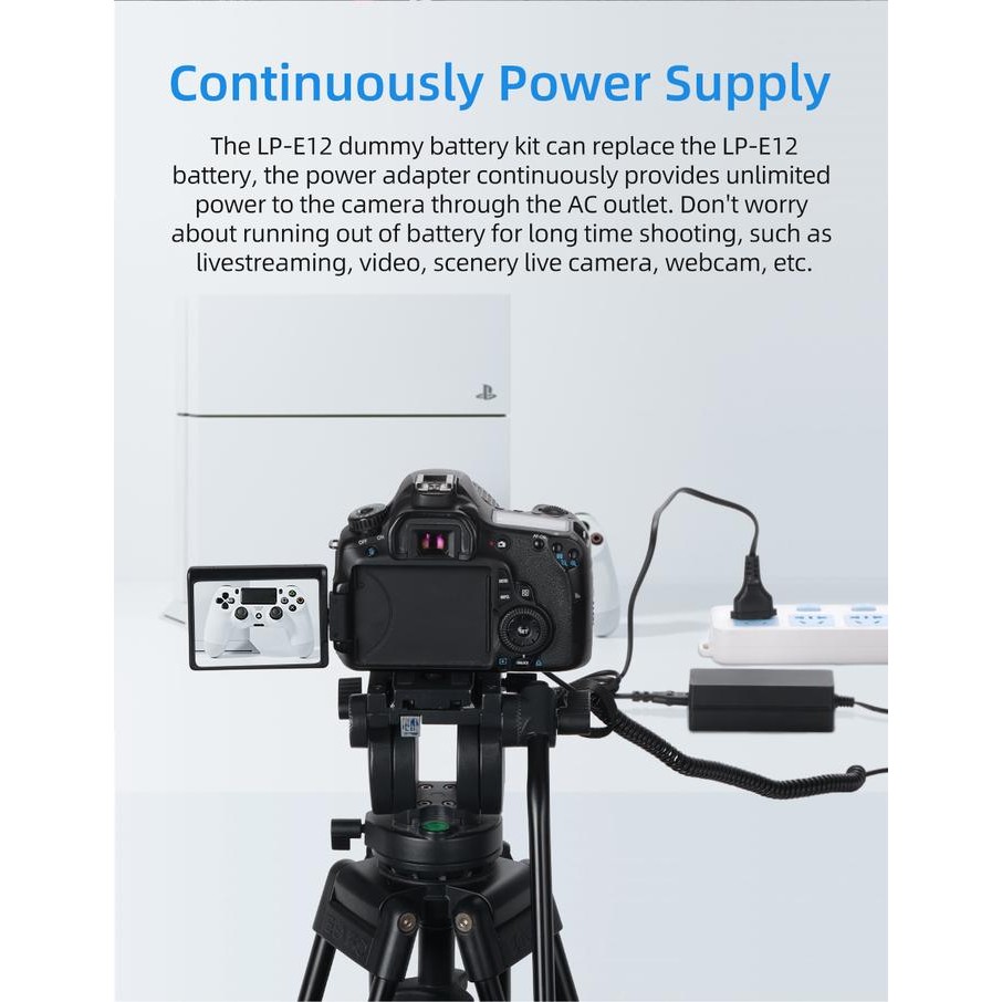 Kingma Dummy Lp-E12 Battery Kit For Canon Eos - Baterai Dummy
