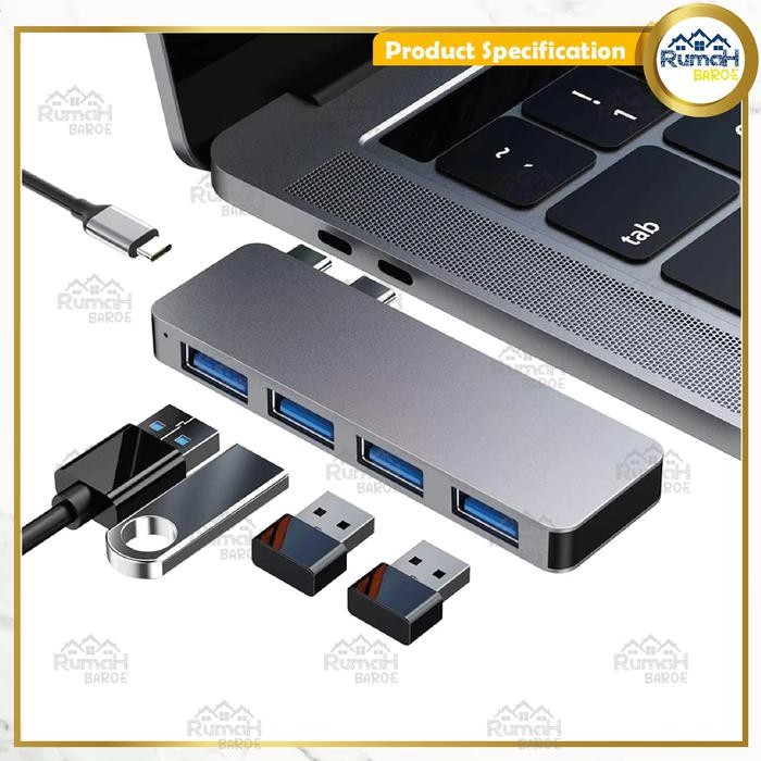 Terlaris Apple Macbook Usb Extender Type C Dock Hub Converter Adapter Macbook Pro Air M3 M2 M1 Pro