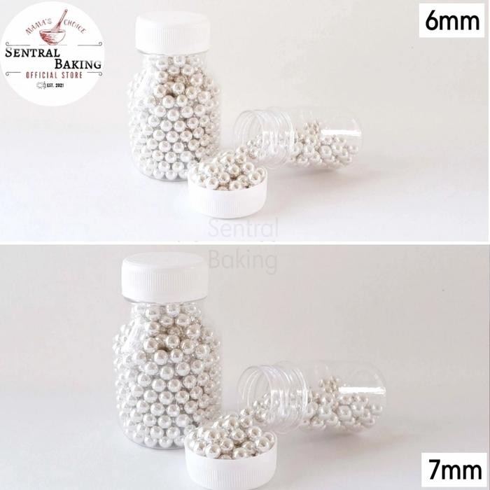 

Sprinkle Kue Mutiara Silver Perak 250gr (S1) / Springkel Springkle Kue