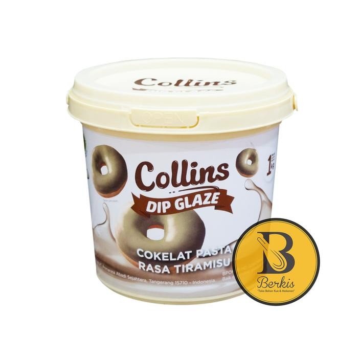 

Collins Dip Glaze Tiramisu 1 Kg / Topping Donut Donat