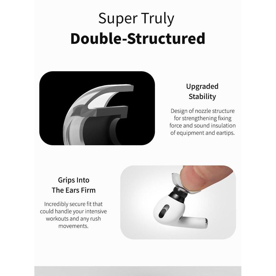 Azla Sednaearfit Crystal For Airpods Pro Seal & Comfort Eartips