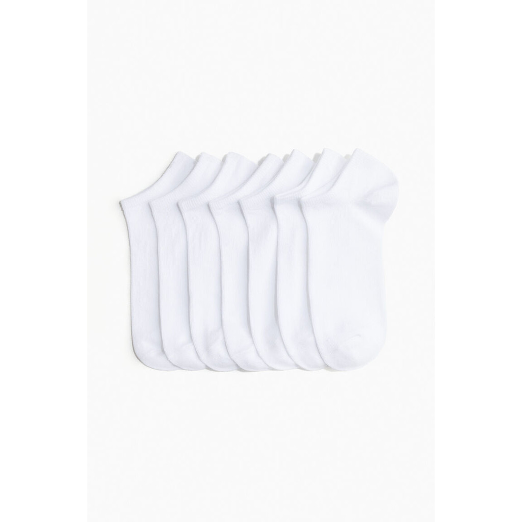 H&M KAUS KAKI PELATIH 7 PAK KAUS KAKI OLAHRAGA RAJUTAN HALUS DARI BAHAN CAMPURAN KATUN LEMBUT