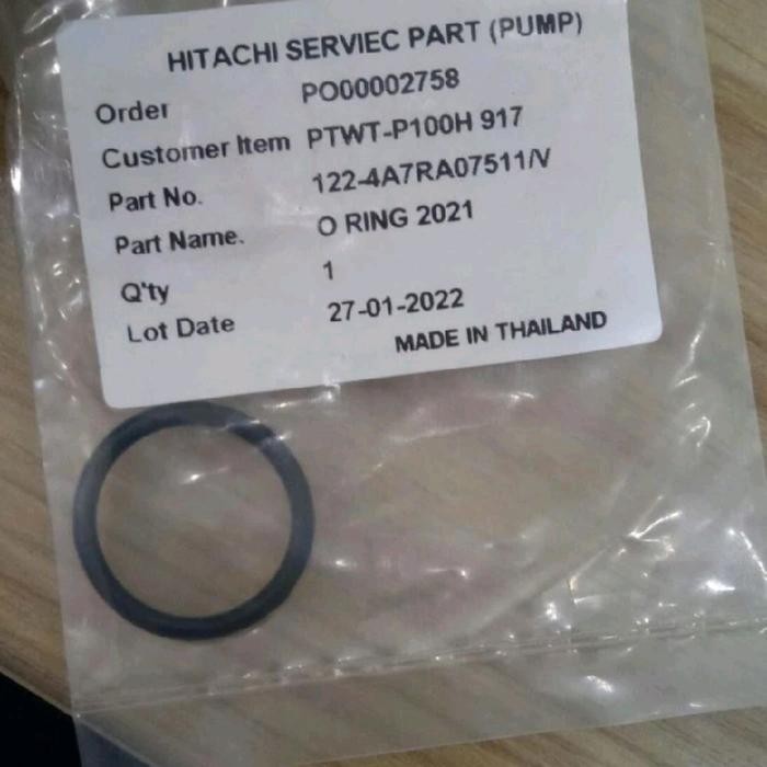 Sparepart Pompa Air Hitachi Oring 2021 WTP WMP 130 180 230 280 250 gx