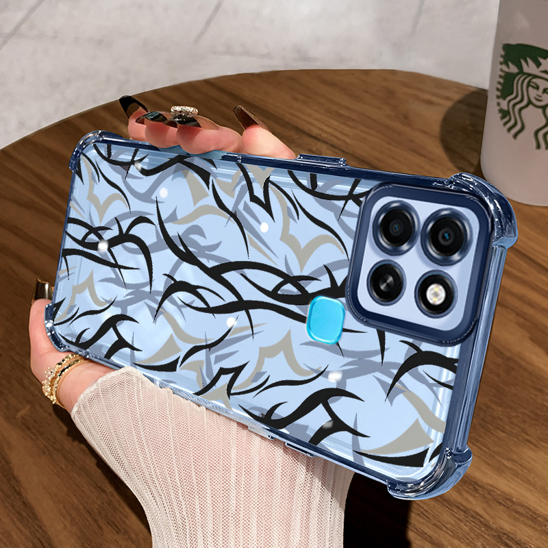 Casing Hp untuk Infinix Smart 6 Case Casing Graffiti batang pola Silikon Softcase HP Kesing empat su