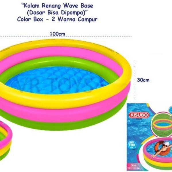 Kolam Renang Anak Pelangi 3 Ring Kisubo Swimming Pool 100 X 30 Cm