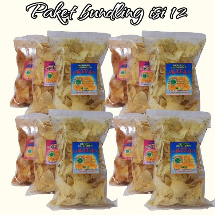 

BUNDLING II KERIPIK KITA ISI 12 (DAPAT 12 BUNGKUS)