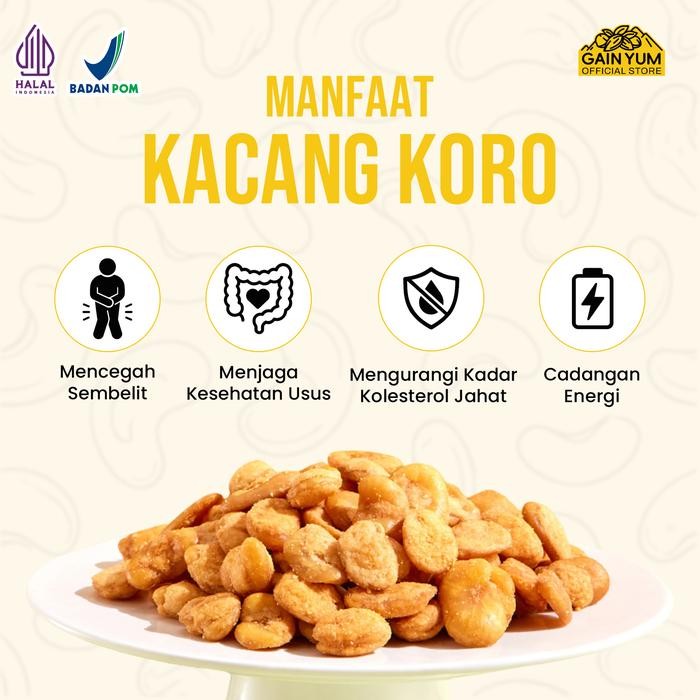 

GAIN YUM - KACANG KORO RASA TELUR KEPITING