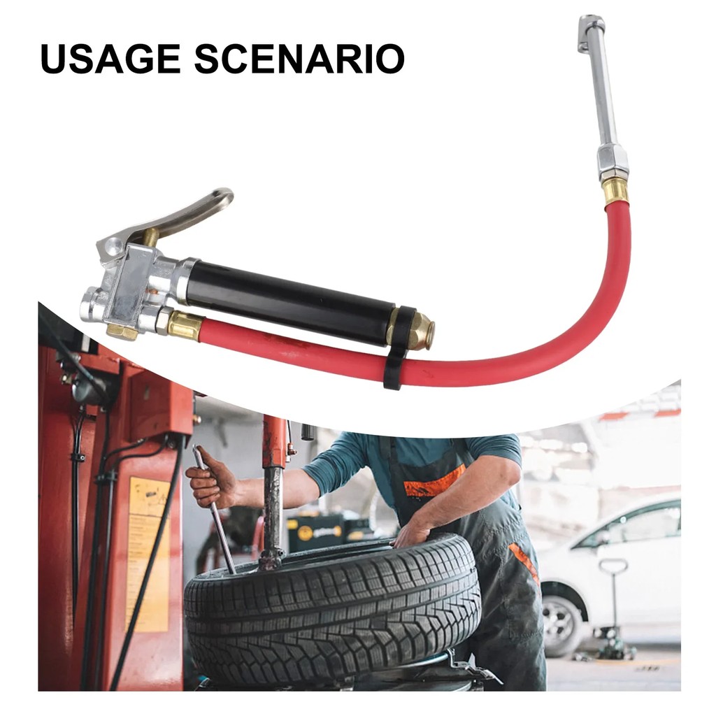 Brand New Tire Inflator Gauge Tire Inflator Gauge Inflator Pump Pressure Gauge 120PSI Air Tyre Car B