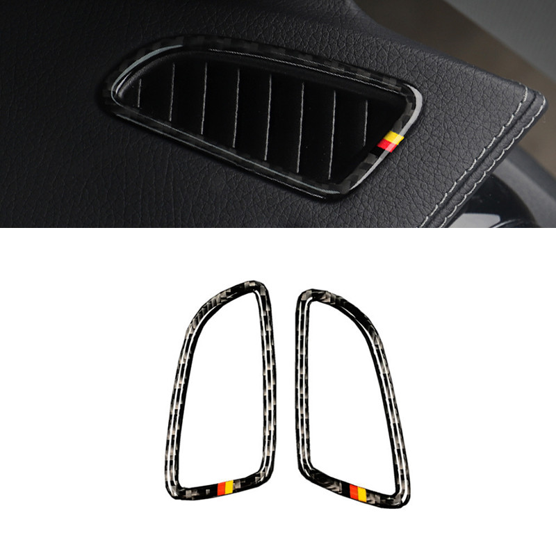 For Mercedes Benz C Class W205 C180 C200 C300 GLC260 2pcs Carbon
