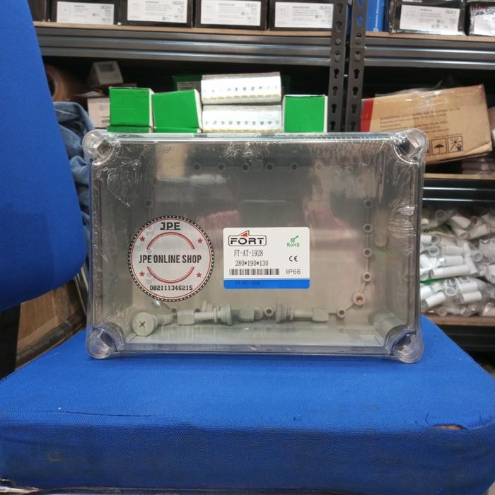 Bagus Fort Junction Box Panel Plastik 190X280X130 Mm Cover Transparant