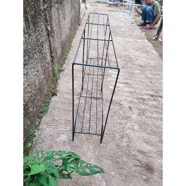 Mode Vintage Rak Pot 2 Tingkat / Rak Pot Tanaman / Rak Pot Besi
