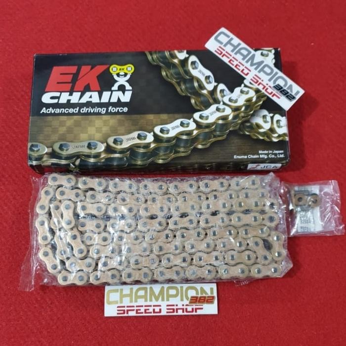 RANTAI EK CHAIN ORI JAPAN SRX2 XRING X-RING 520 -120 GOLD ZX25R ZX-25R