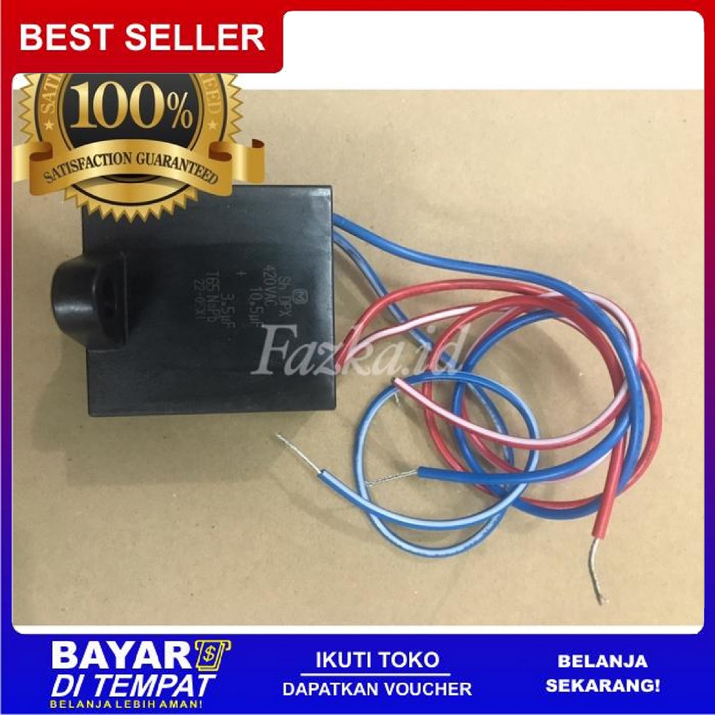 FREE ONGKIR KAPASITOR MESIN CUCI PANASONIC 2 TABUNG 9.5MF 10.5MF CAPACITOR 9.5MF BISA COD