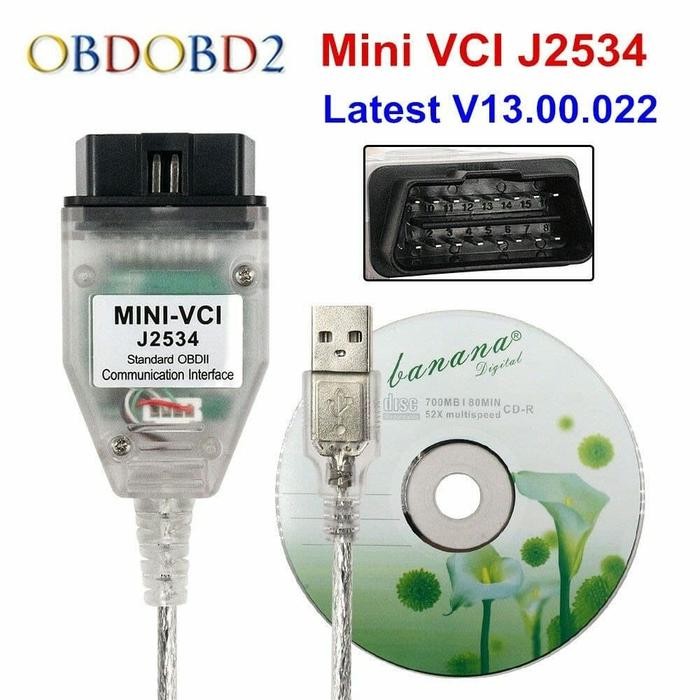 Kabel Mini Vci Interface For Toyota Tis J2534 Ft232Rl Chip