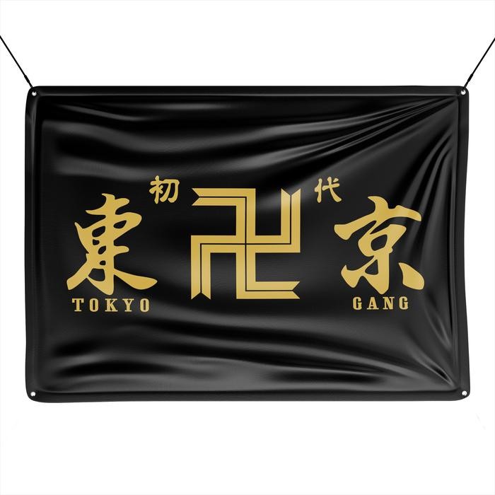 BENDERA TOUMAN TAPESTRY FABRIC TOKYO REVENGERS FLAG ANIME READYSTOCK