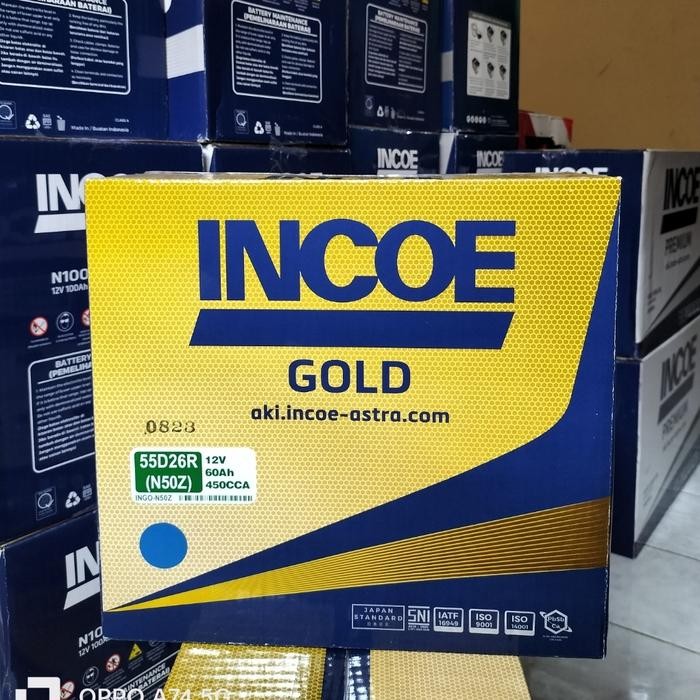 Aki Mobil Cold Diesel, Timor, Kijang Kapsul Incoe Gold N50Z Aki Basah
