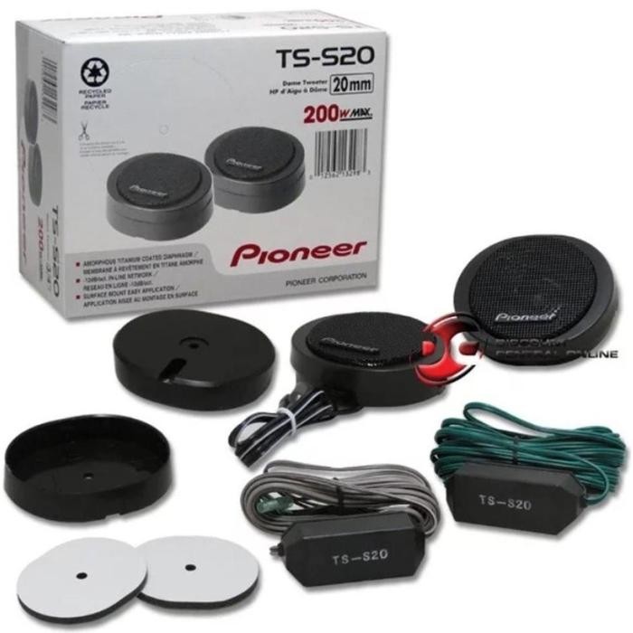 Terpopuler Tweeter Mobil Tweeter Audio Dome Ts S20 200W