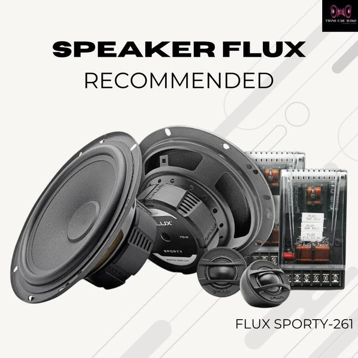 Limited Speaker 2Way Flux Sporty Fs261 Bergaransi Resmi Paket Audio Mobil Flux