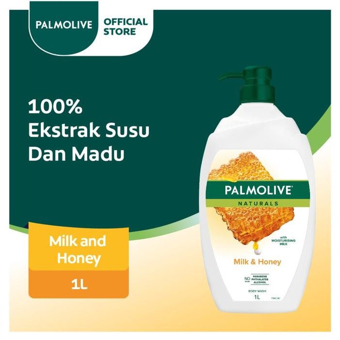 Palmolive Naturals Shower Gel 1L / Sabun Mandi Palmolive 1Liter -Gratisongkir