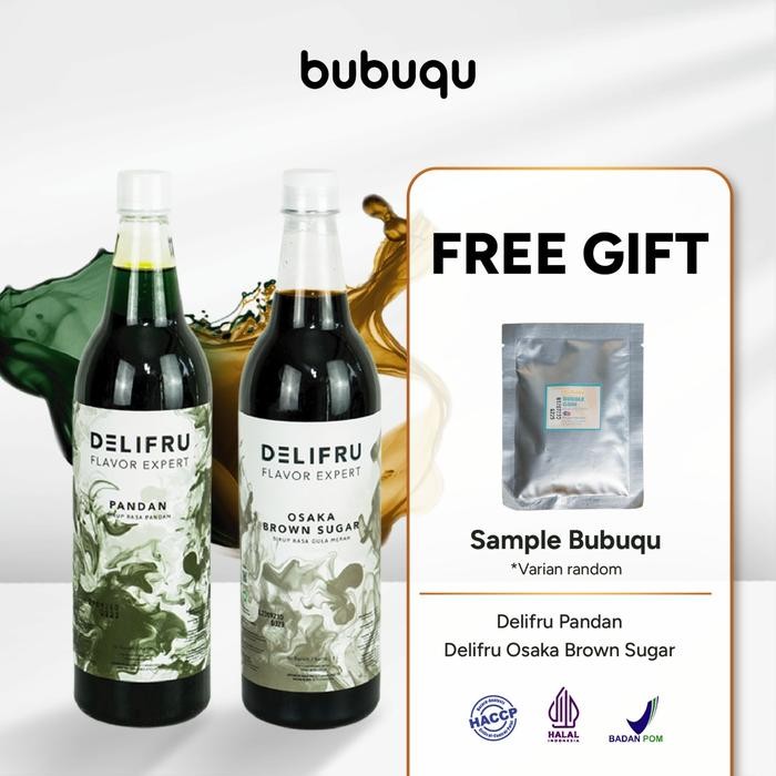 

Paket Bundling Syrup Delifru 2L Sirup Osaka Brown Sugar 1L + Pandan 1L