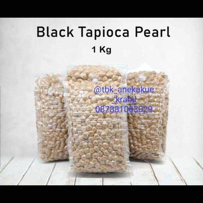 

Tapioca Pearl/Boba/Toping Bubble es per dus (1 kg x 12 pc)via Gojek