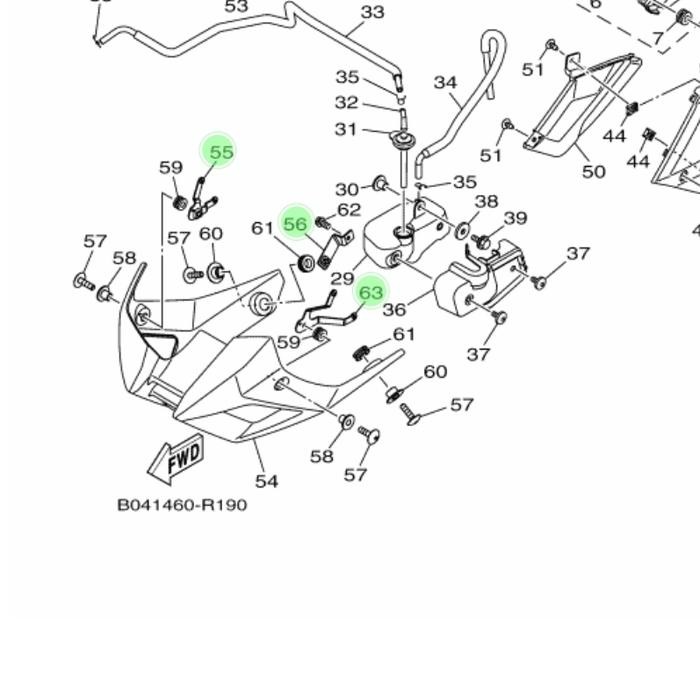 Bracket Undercowl Yamaha Mt25 Original