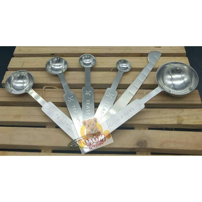 ID' PREMIUM SENDOK TAKAR UKUR MINI STAINLESS / SENDOK UKUR STAINLESS 2405