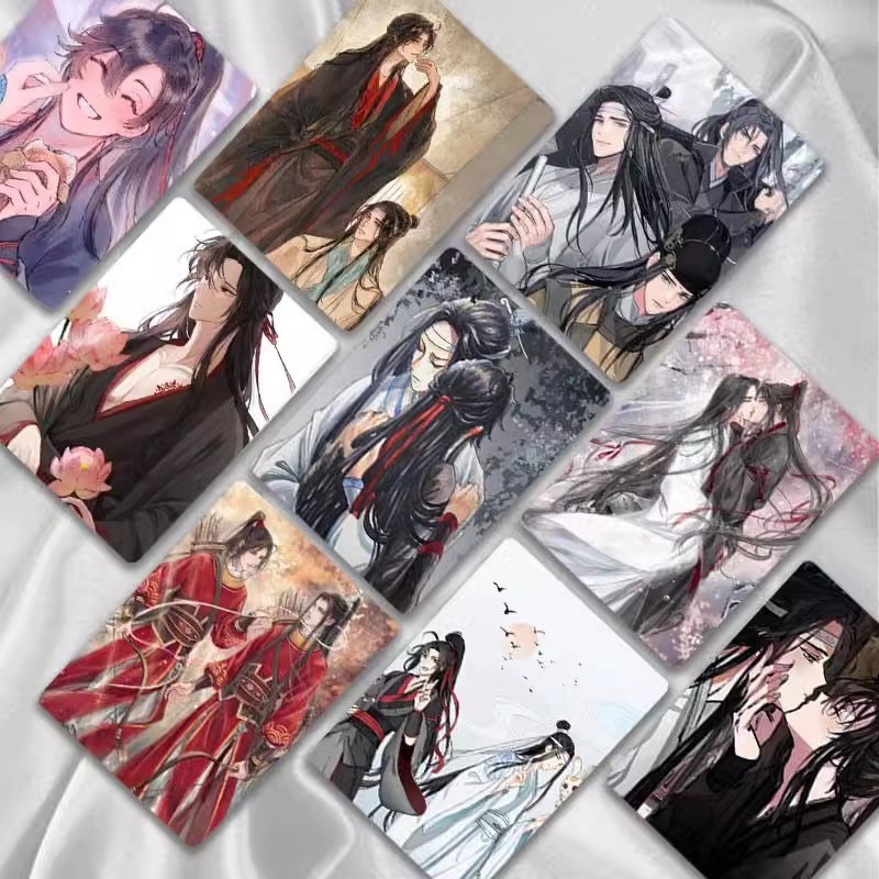 50Pcs/Set Chinese Manhwa Grandmaster of Demonic Cultivation Laser Lomo Card MDZS Wei Wuxian, Lan