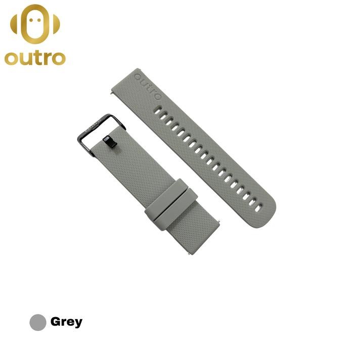 Outro Original 22mm Rubber Smartwatch Strap baik ho