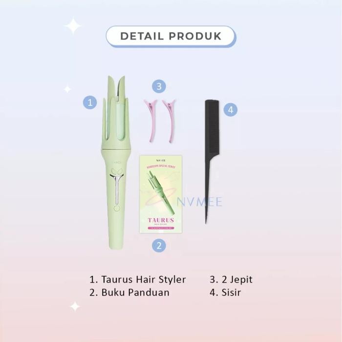 Nvmee Okan Keriting Otomatis Taurus Hair Styler