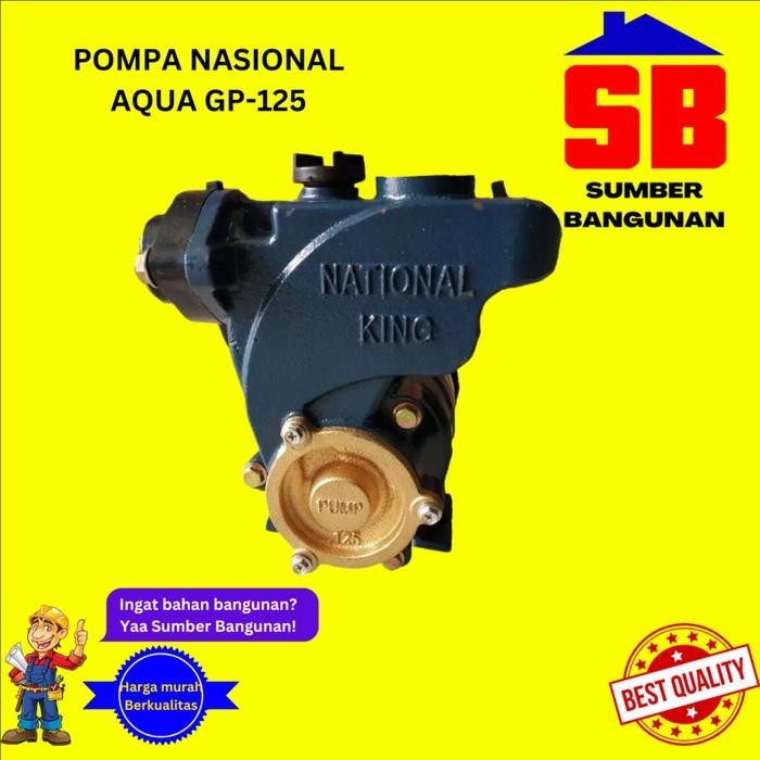 TERLARIS POMPA AIR / MESIN POMPA AIR NASIONAL GP 125 / POMPA AIR SUMUR DANGKAL NASIONAL GP - 125