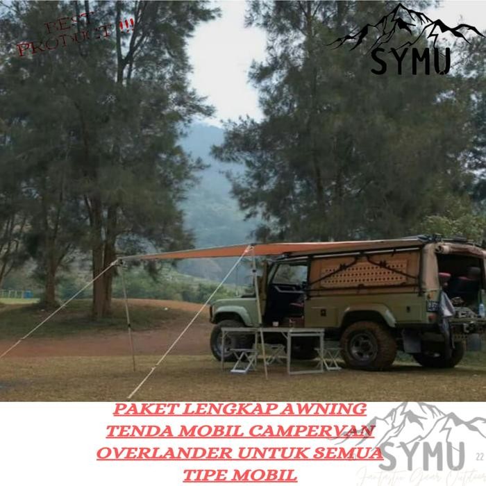 Paket Tenda Awning Mobil 3X4 M Campervan Camping - Paket Awning Tenda Samping Mobil Camping