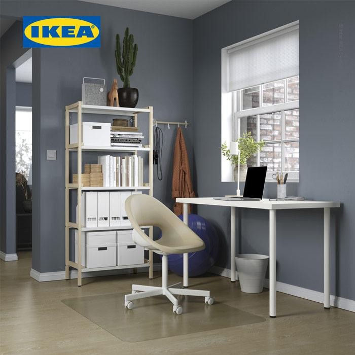 NEW IKEA LAGKAPTEN/ADILS Meja Kerja/Belajar Minimalis Putih 120x60cm